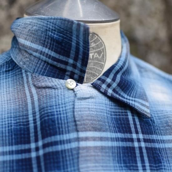 タウンクラフト ( TOWNCRAFT ) 60s OMBRE LOOP COLLAR SHIRT