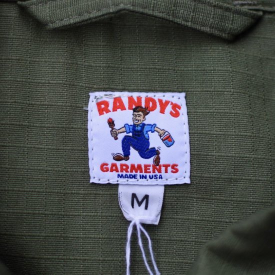 ランディーズガーメンツ ( RANDY'S GARMENTS ) SERVICE JACKET Made in U.S.A / サービスジャケット  OLIVE メンズ レディース アメリカ製 - エンシニータス