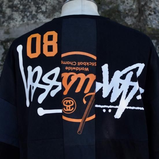 タカヤヒオキ ビンテージステューシーTシャツ再構築テディベア