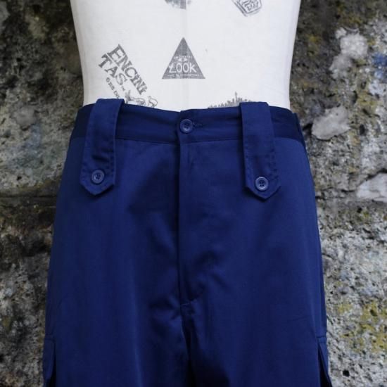 実物 デッドストック フランス軍 NAVY BLUE コンバット カーゴパンツ MILITARY 実物 新品 デッドストック フランス軍 NAVY BLUE