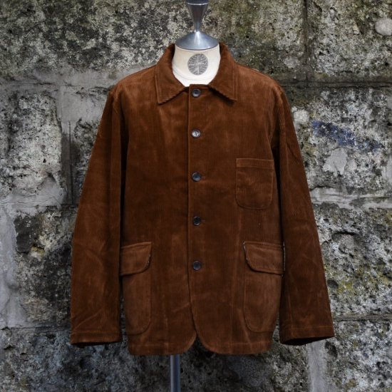 エイチユニット ( H.UNIT ) CORDUROY WORK JACKET /コーデュロイ ワークジャケット CAMEL メンズ レディース -  エンシニータス