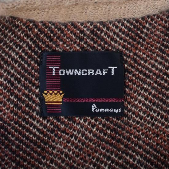 タウンクラフト ( TOWNCRAFT ) SHAGGY PATTERN ZIP VEST