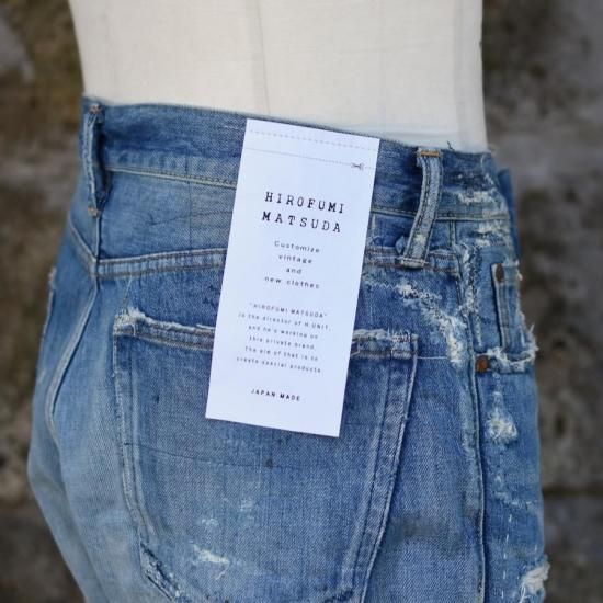 注目の ヒロフミマツダ ( HIROFUMI MATSUDA ) DENIM 5P CUSTOM PANTS パンツ