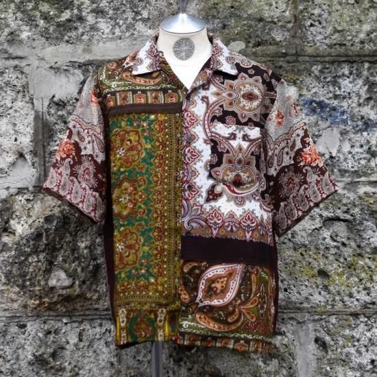 インク ( ink ) TYROLEAN OPEN COLLAR SHIRT / リメイク