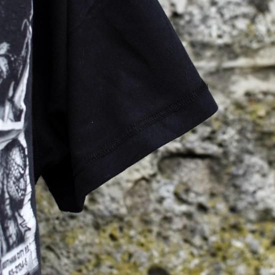 DRY CREAN ONRY ドライクリーンオンリー バットマン リメイクT ドライクリーンオンリー バットマンチュール リメイクTシャツ 黒