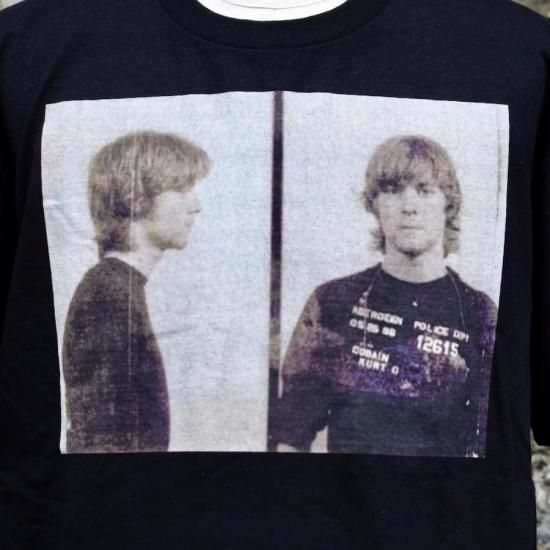 カートコバーン ( NIRVANA ) MUGSHOT TEE / プリント Tシャツ