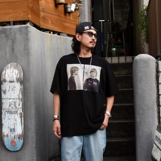 カートコバーン ( NIRVANA ) MUGSHOT TEE / プリント Tシャツ BLACK