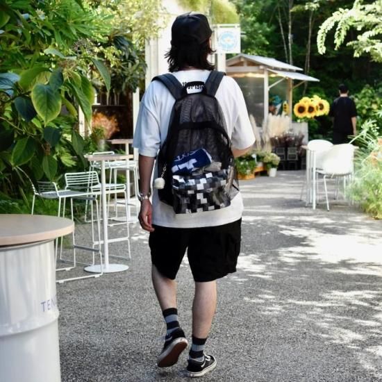 ね*こ様 STUMP STAMP ストンプスタンプ　ラージ デイパック　ブラック STUMPSTAMP THE COMMON LARGE DAY PACK 