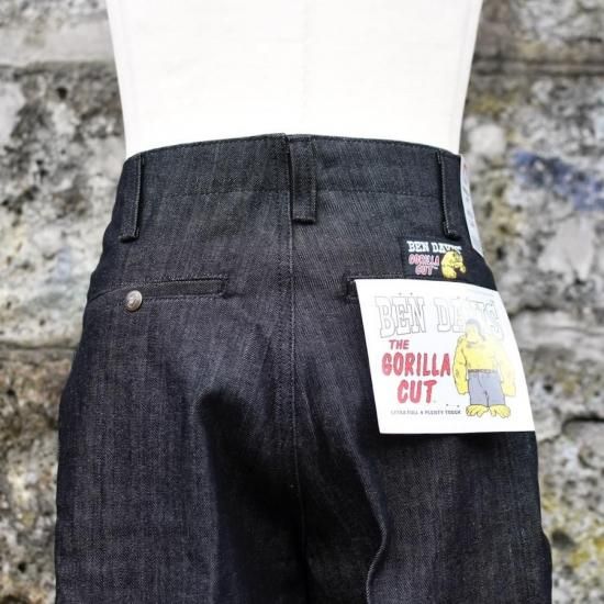 【BEN DAVIS 】ブラック ストレートレッグデニム ベンデイビス ( BEN DAVIS ) U.S.A GORILLA CUT DENIM PANTS