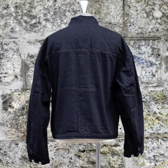 クロ ( KURO ) DENSE BLCK ONE WASH DENIM JACKET / ワンウォッシュ