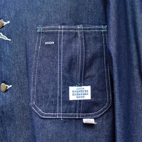 ヘラクレス ( HERCULES ) COVERALLS JACKET NON WASH DENIM