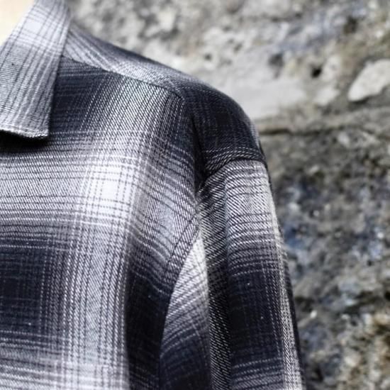 60s DAN オンブレ プリントネルシャツ　オープンカラー プリネル タウンクラフト ( TOWNCRAFT ) 60s LOOP COLLAR NEL SHIRT