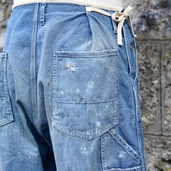 エイチユニット ( H.UNIT ) DENIM SIDE OPEN PAINTER PANTS / デニム