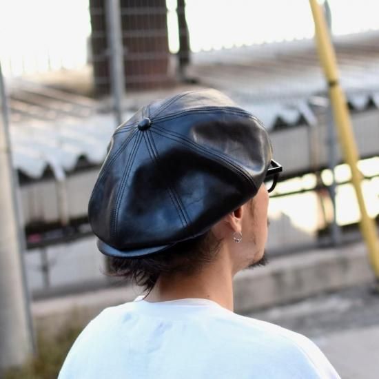 ミスターファットマン ( Mr.FATMAN ) LEATHER BIG CASQUETTE CAP