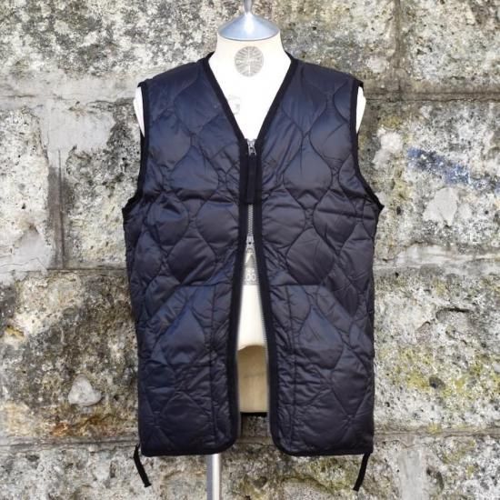 タイオン ( TAION ) MILITARY V NECK WZIP INNER DOWN VEST / インナー