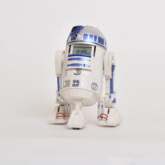 スター・ウォーズ R2-D2 目覚まし時計 音声・アクション付き 白 リズム 