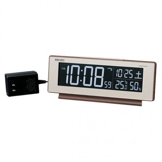 SEIKO】シリーズC3 目覚まし 電波 交流式デジタル時計 掛け置き兼用