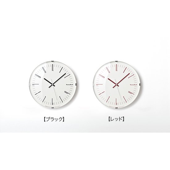 Lemnos】 CASA 掛け時計 Draw wall clock（グレー）・KK18-13-GY