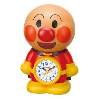 CHARACTERCLOCK】置き時計 目覚まし時計 キャラクタークロック アンパンマン (茶色（白）)・4SE552-M06 - 置き時計・掛け時計 （クロック）専門店｜時のしらべ