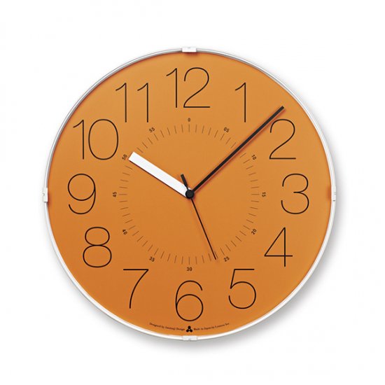 Lemnos】掛け時計 CARA / オレンジ（AWA21-01 OR） - 置き時計