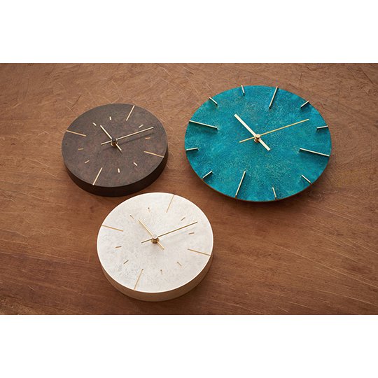 【Lemnos】Quaint / 斑紋ガス青銅色 （AZ15-06 GN）, - 置き時計・掛け時計（クロック）専門店｜時のしらべ
