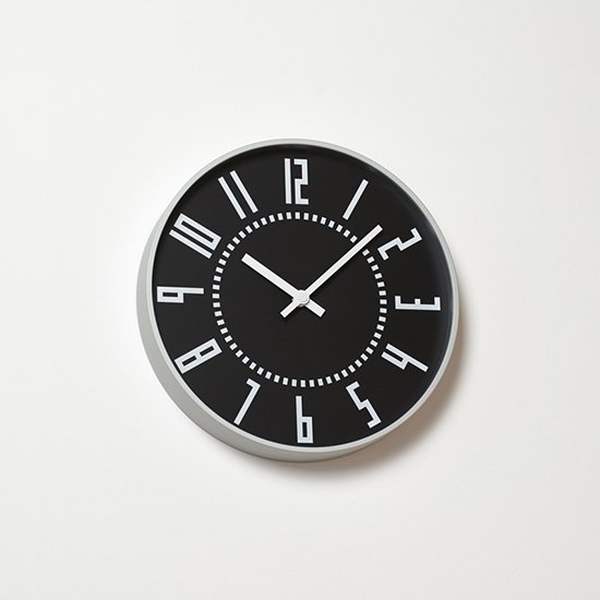 【Lemnos】eki clock / ブラック （TIL16-01 BK） - 置き時計・掛け時計（クロック）専門店｜時のしらべ