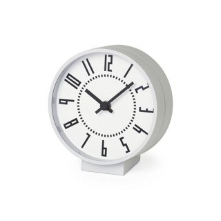 【Lemnos】eki clock s / ホワイト （TIL19-08 WH）