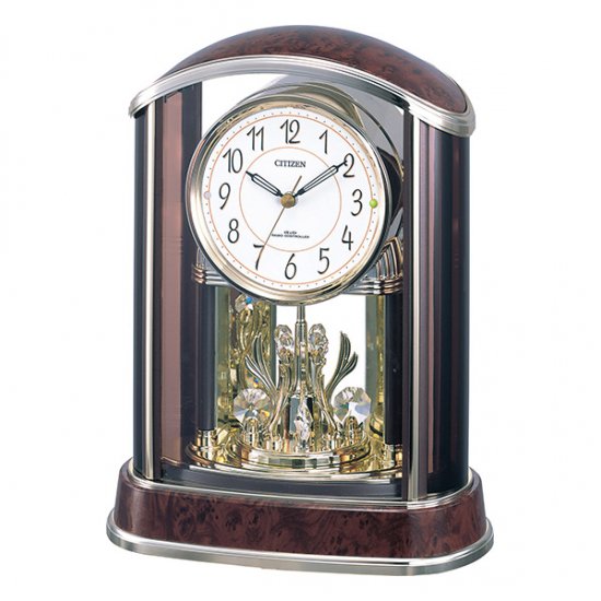 【CITIZEN】置き時計スタンダードパルアモールR658N(茶色木目仕上（アイボリー）)・4RY658-N23 -  置き時計・掛け時計（クロック）専門店｜時のしらべ