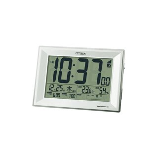 【CITIZEN】デジタル時計電子音アラームパルデジットワイドDL(白)・8RZ151-003