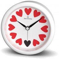 【Oliver Hemming】目覚まし時計 アラームクロック80mm Acrylic Alarm clock-AS80(ハート)・AS80WHEART