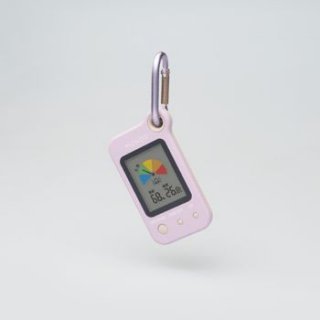【MONDO】熱中症指数計（携帯タイプ） Heat(ピンク)・DH02-PK