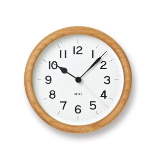 【Lemnos】DESIGN OBJECTS 置き掛け両用時計 MIKI(ホワイト)・NY12-06