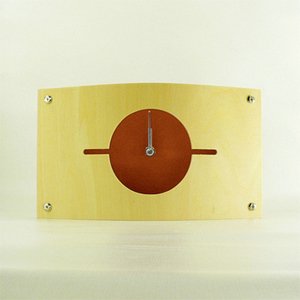 【ヤマト工芸】置き掛け両用時計WALLCLOCKS(オレンジ色)・YK07-001Or