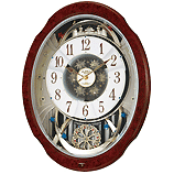 【SmallWorld】スモールワールドからくり・アミュージング時計スモールワールドブルームDX(木目仕上（白）)・4MN499RH23