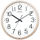 【CITIZEN】掛け時計オフィスタイプパルウェーブM603B(シャンペンゴールド（白）)・4MY603-B19