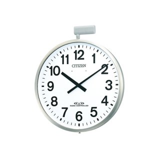 【CITIZEN】掛け時計ポール時計ポールウェーブSF(銀色ヘアライン仕上)・4MY611-N19