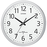 【CITIZEN】掛け時計オフィスタイプスペイシーM462(シルバーメタリック色（白）)・8MY462-019
