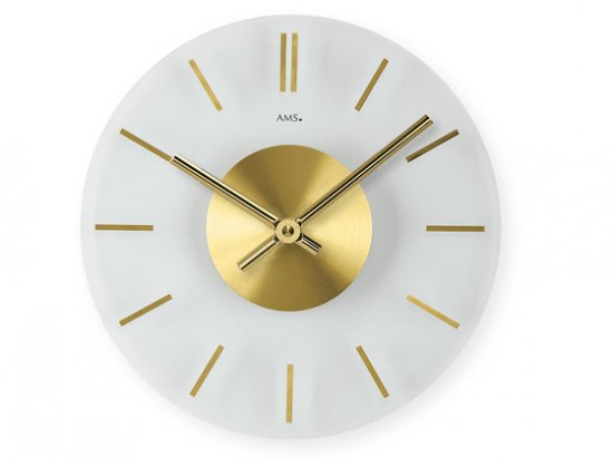 【AMS】掛け時計 Design(ゴールド)・AMS9319 - 置き時計・掛け時計（クロック）専門店｜時のしらべ