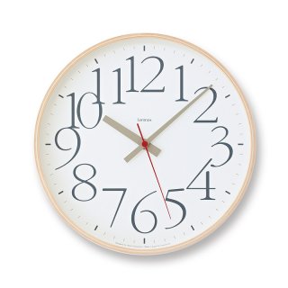 【Lemnos】CASA 電波掛け時計 AY clock RC(ホワイト)・AY14-10WH