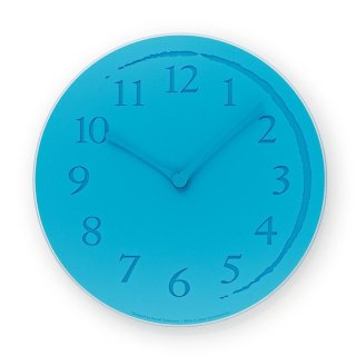 【Lemnos】DESIGN OBJECTS 掛け時計 CRESCENT(ライトブルー)・KC12-02LBL