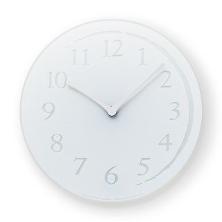 【Lemnos】DESIGN OBJECTS 掛け時計 CRESCENT(ホワイト)・KC12-02WH