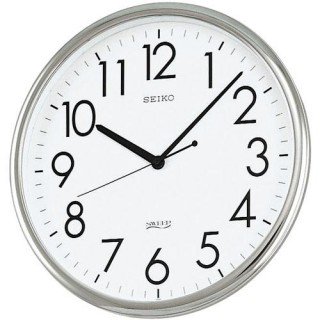 【SEIKO】掛け時計 オフィスタイプ(銀色光沢)・KH220A