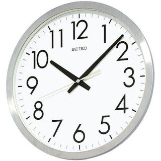 【SEIKO】掛け時計 オフィスタイプ(ヘアライン仕上げ)・KH409S