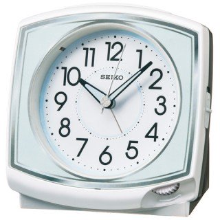 【SEIKO】目覚まし時計 スタンダード(白パール塗装)・KR891W