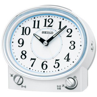 SEIKO】目覚まし時計 スタンダード(白パール塗装)・KR892W - 置き時計・掛け時計（クロック）専門店｜時のしらべ