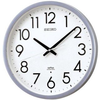 【SEIKO】掛け時計 オフィスタイプ(銀色 半光沢仕上げ)・KS265S