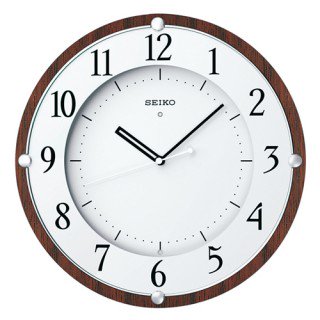 【SEIKO】掛け時計 スタンダード(天然色木地塗装)・KX373B
