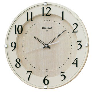 【SEIKO】掛け時計 スタンダード(アイボリー塗装)・KX397A