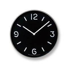 【Lemnos】CASA 掛け時計 MONO Clock(ブラック)・LC10-20ABK