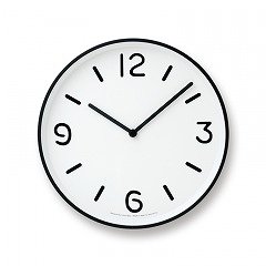 【Lemnos】CASA 掛け時計 MONO Clock(ホワイト)・LC10-20AWH